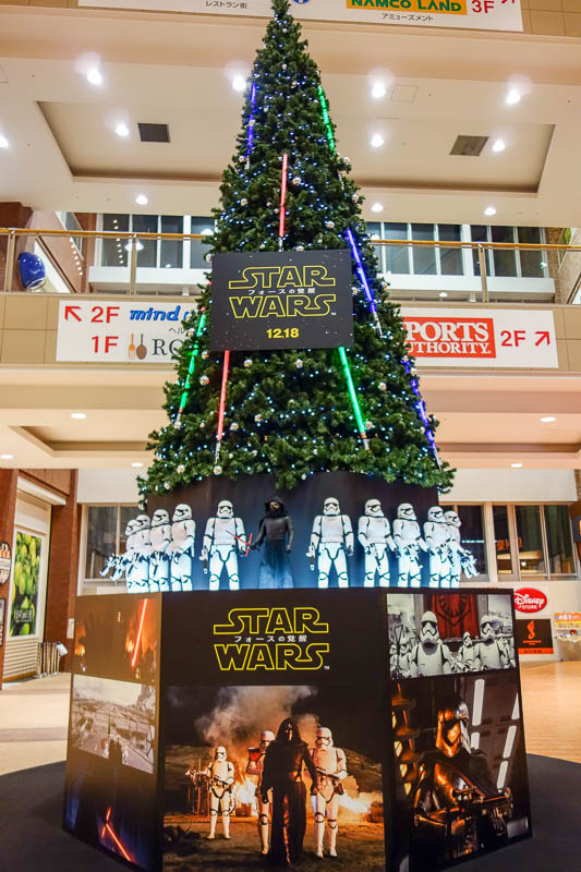 Japan 2015 - Tokyo - Nagoya - Hiroshima - Shimonoseki - Fukuoka - Star Wars hysteria is peaking. Enjoy your Star Wars Xmas.