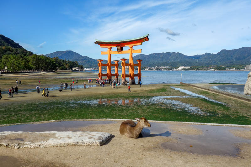 Japan 2015 - Tokyo - Nagoya - Hiroshima - Shimonoseki - Fukuoka - Heres one of the top x scenic spots in all Japan! Top x because these lists are bullshit. The tide was out, it only becomes a scenic spot when its sur