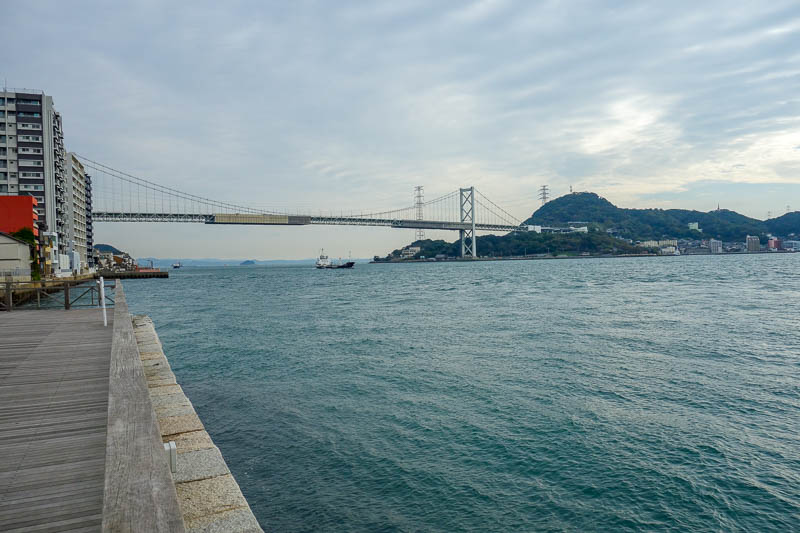Japan 2015 - Tokyo - Nagoya - Hiroshima - Shimonoseki - Fukuoka - My first view of the impressive bridge. More to come!