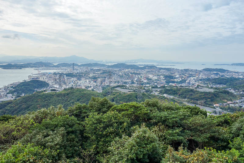 Japan-Shimonoseki-Hiking-Shrine-Hinoyama - The view...