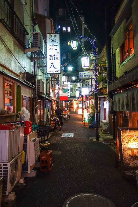 Japan-Tokyo-Ikebukuro-Guitar-Curry - I found a suitably dark and mysterious back alley to locate my dinner.