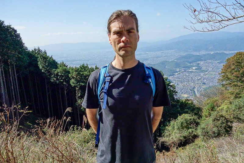 Japan-Kyoto-Hiking-Mount Hiei - A different kind of selfie. Cant see my awesome stance.