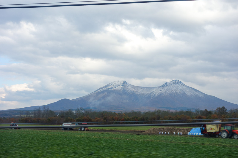 Visiting 9 cities in Japan - Oct and Nov 2016 - Mountain view #3a, very good mountain to climb, not as high as it looks, very convenient for the train, huge volcanic crater, been closed for years!