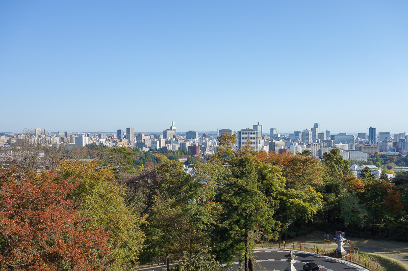 Visiting 9 cities in Japan - Oct and Nov 2016 - Good view from the top, thats Sendai. At this point I questioned how much time I had left to get back to my hotel, pack my bags, and go to the station