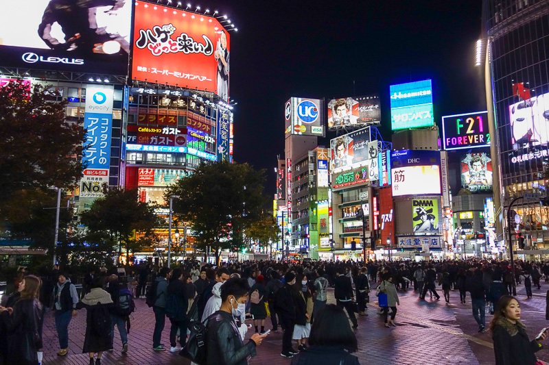 Japan-Shibuya-Guitar-Food-Curry - The worlds busiest pedestrian crossing.