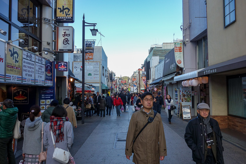 Visiting 9 cities in Japan - Oct and Nov 2016 - There is also a proper pedestrian street running parallel back to the station, thats where you can buy things made of plastic, fans, chopsticks, your 