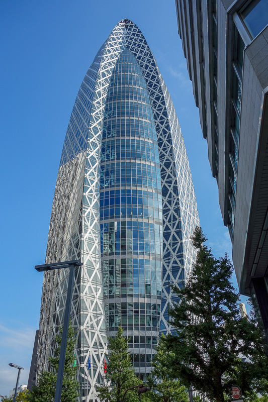 Visiting 9 cities in Japan - Oct and Nov 2016 - Shinjuku has its own version of the gherkin in London, Gherkin-no-des.