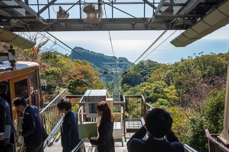 Back to Japan for even more - Oct and Nov 2017 - After trying repeatedly to find a service road, path, hole in the fence, I finally gave up and decided theres no way but the ropeway. They took five o