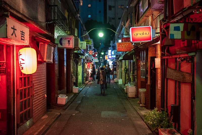 Japan-Tokyo-Shinjuku-Golden Gai-Ramen - This leads you to the Golden Gai area. This is now ONLY FOR WHITE PEOPLE. If you want to find all the Australians in Tokyo, go here.
