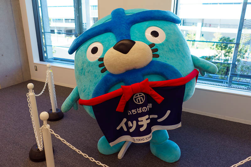 Japan-Tokyo-Tsukiji-Toyosu - Instead you can go to a museum explaining why the new market is better, the most interesting thing is this mascot, which is apparently based on an ele