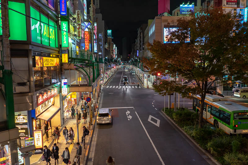Of course I am back in Japan yet again - Oct and Nov 2018 - Here is the main street of Kitasenju. It is long and has even longer shopping streets running off of it.