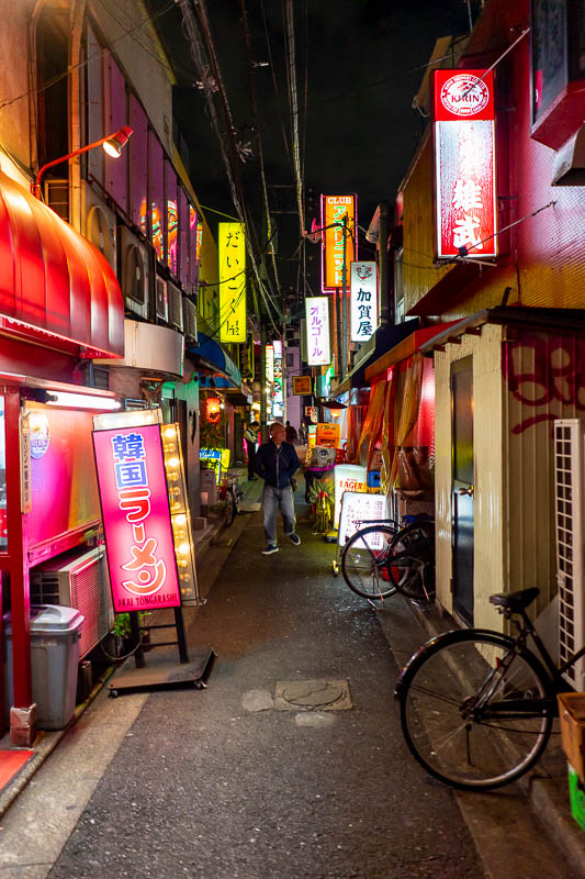 Japan-Tokyo-Kitasenju - There are plenty of colorful alleyways to wander down and wonder whats going on inside the dimly lit stores. Wander and wonder. Thats what I do.