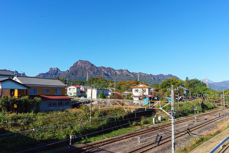Japan-Gunma-Hiking-Mount Myogi - My journey was a 55 minute shinkansen to Takasaki, which is a large city of 1/2 a million people (who knew?), then the Shinetsu line for about 20 minu