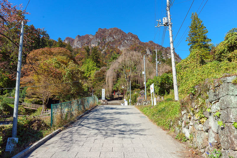 Japan-Gunma-Hiking-Mount Myogi - The path up to the shrine is steep, but nice enough.