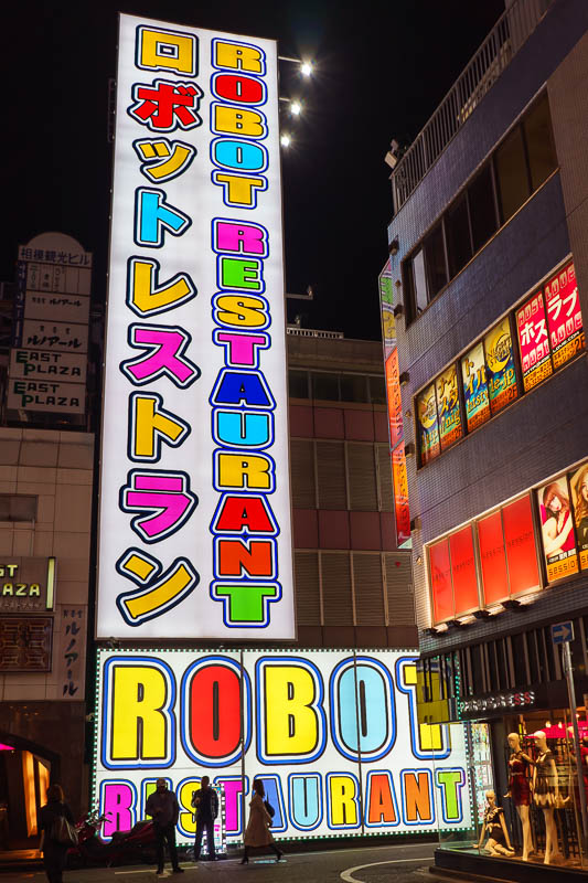Japan-Tokyo-Food-Shinjuku - Is this the normal robot cafe or a new one? I have never been and will never go, I hear its terrible.