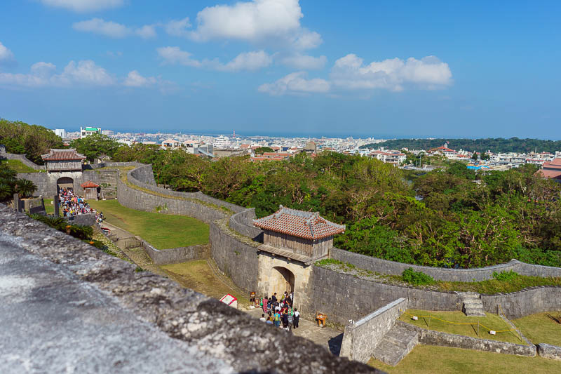Japan-Okinawa-Naha-Castle - It was a very busy place.