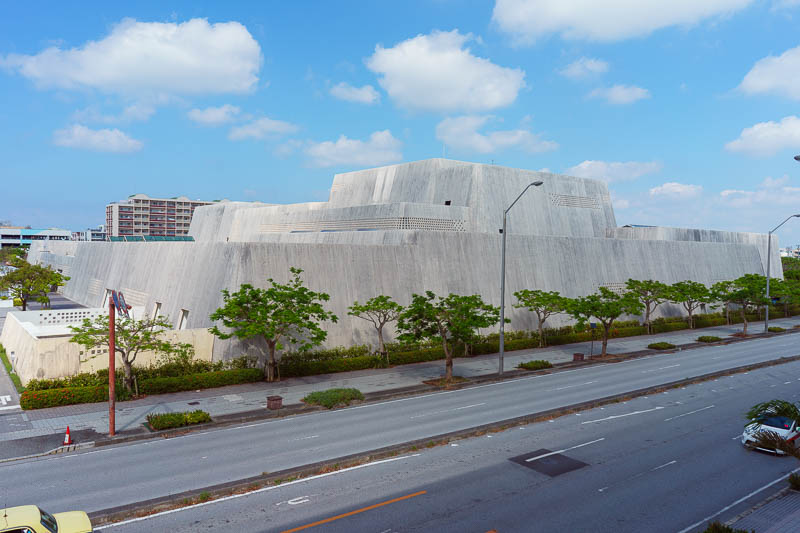 Of course I am back in Japan yet again - Oct and Nov 2018 - This looks like it could be the new Imperial Navy Headquarters, but it is actually the Okinawan prefectural art gallery.