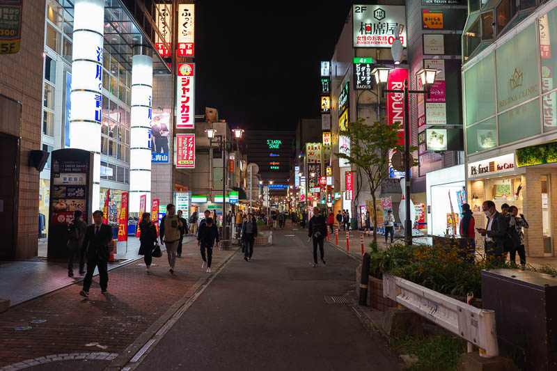 Japan-Fukuoka-Tenjin-Food - The bright lights but quiet streets of Tenjin. Maybe I missed the main bit tonight?