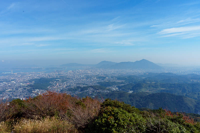 Japan-Kitakyushu-Sarakurasan-Hiking - Have a bit more pollution smog.