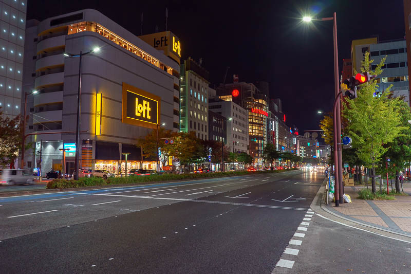 Of course I am back in Japan yet again - Oct and Nov 2018 - The department stores of Tenjin. Fukuoka seems to have very wide spacious streets compared to most other areas of Japan.