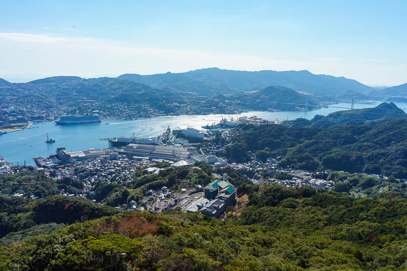 Of course I am back in Japan yet again - Oct and Nov 2018 - Now we start the series of views from the top. I was never quite sure if my photos were straight or not. Hills everywhere.