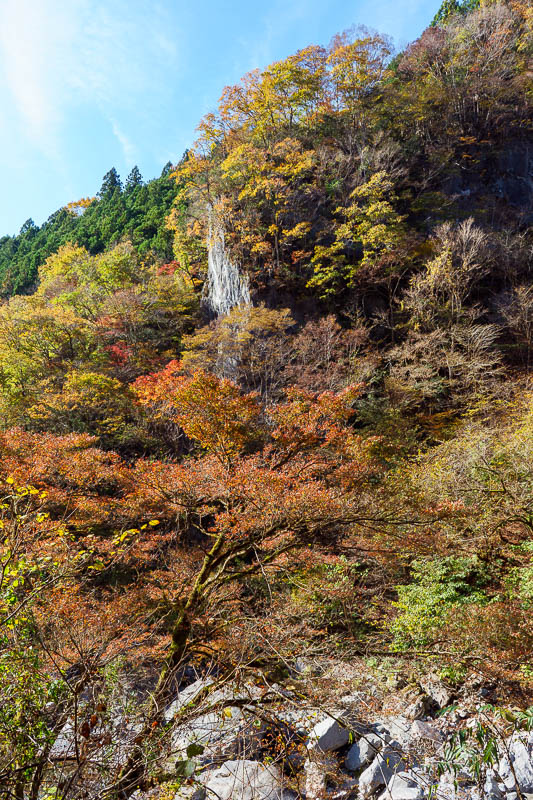 Of course I am back in Japan yet again - Oct and Nov 2018 - There were also sheer cliff faces as shown here, and a number of waterfalls.