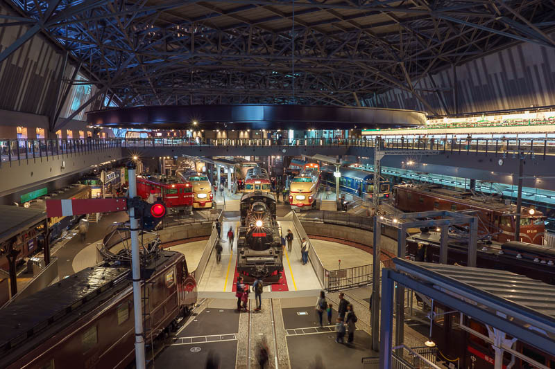 Japan-Tokyo-Kawagoe-Museum - The main hall is very impressive, packed with trains, this is not even all of them.
