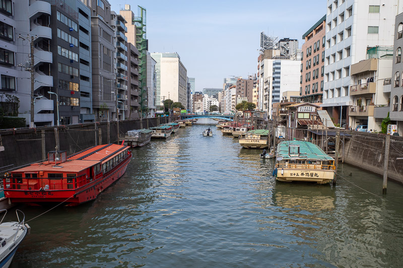 Japan for the 9th time - Oct and Nov 2019 - Here is a canal with some fishing boats parked, although I dont know where they fish as there are signs all along the river advising that the water is