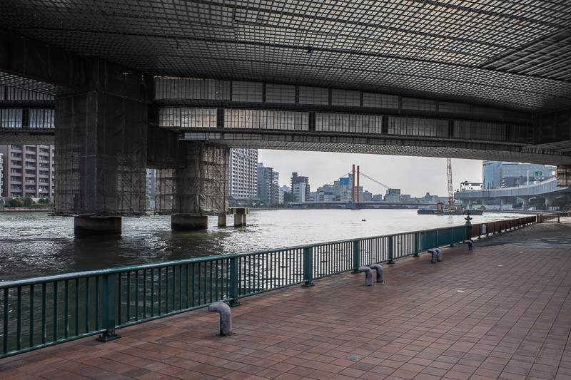 Japan for the 9th time - Oct and Nov 2019 - The underside of this double bridge is mirrored tiles. Still no people.