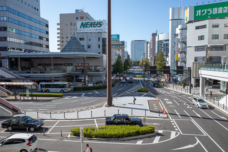 Japan for the 9th time - Oct and Nov 2019 - Takasaki as seen from the station level 2. It is quite a big commercial centre due to all the train lines that meet here.