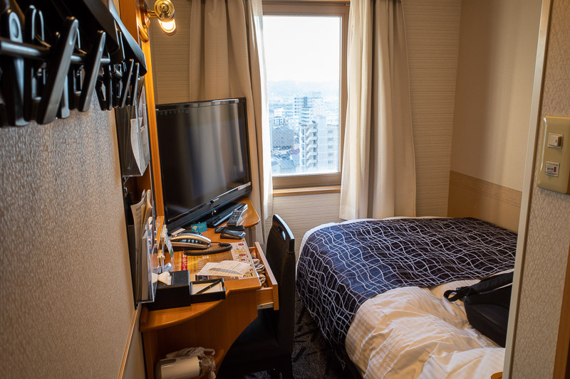 Japan for the 9th time - Oct and Nov 2019 - The room is minuscule, despite being a double. Its all fine except the power points are directly behind where you need to open your laptop. I have had