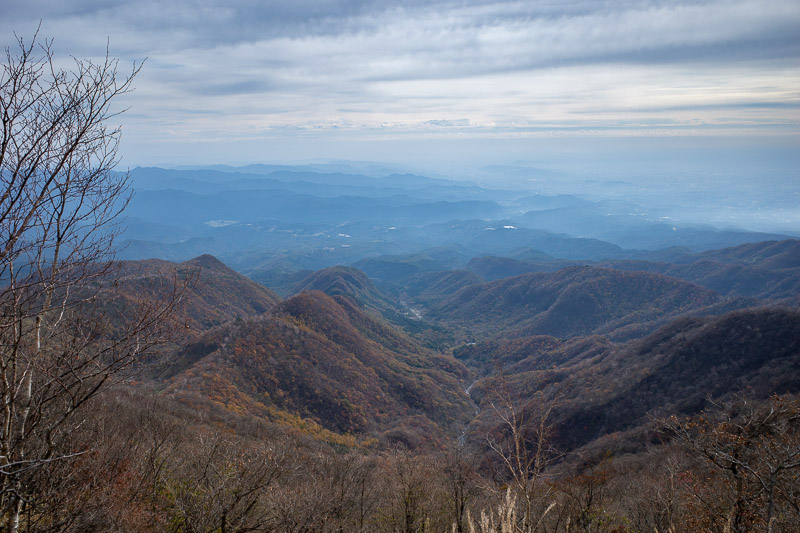 Japan-Hiking-Mount Akagi - Nice view down the valley, would be nicer if the sky was clear.