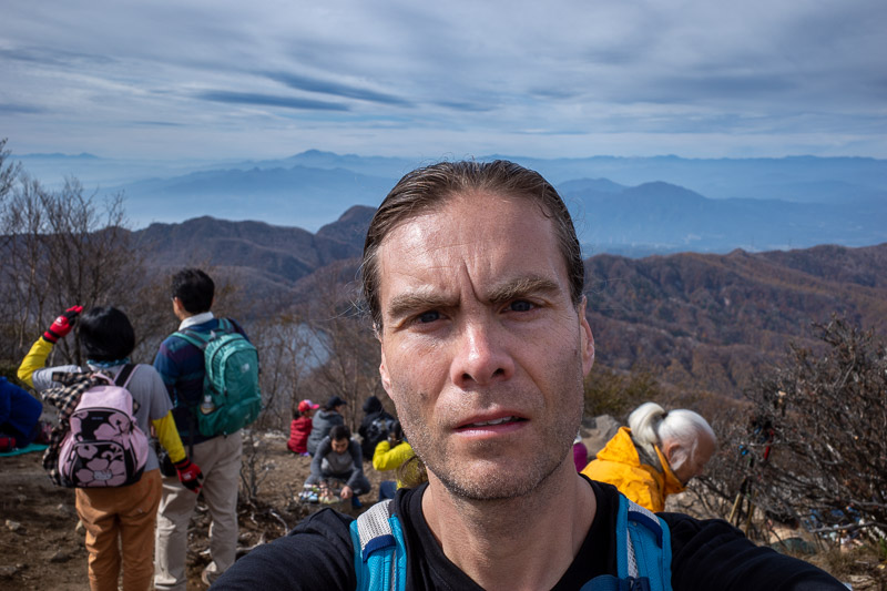 Japan for the 9th time - Oct and Nov 2019 - My big unshaven sweaty head, in all its glory. So much glory.