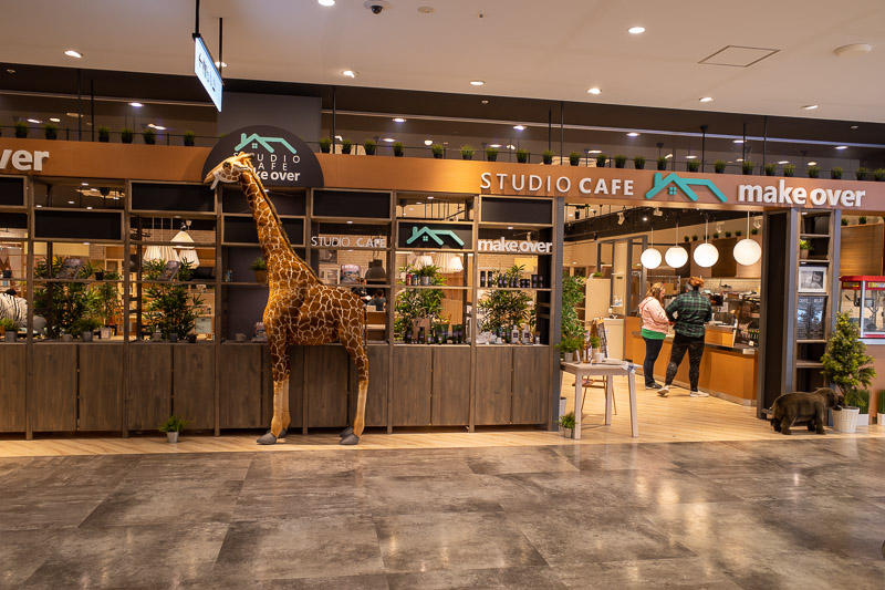 Japan for the 9th time - Oct and Nov 2019 - This place with the giraffe and the two Australian women ordering something is actually a mini Ikea. I think there might be one in Australia somewhere