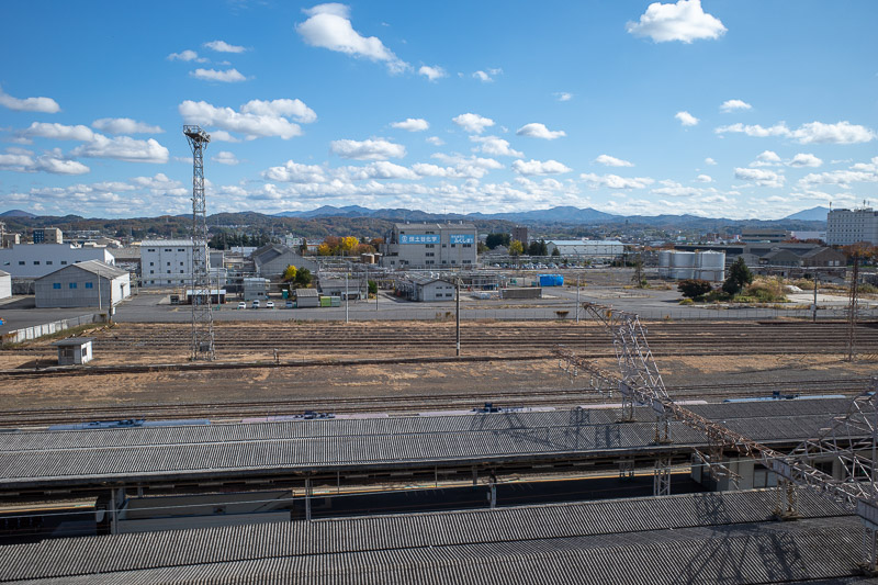 Japan for the 9th time - Oct and Nov 2019 - View from Koriyama station. Nice clouds.