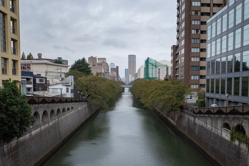 Japan for the 9th time - Oct and Nov 2019 - Here it is! The famous cherry blossom sewer drain. It goes for about a km and ends up at the hipster location of NAKA-MEGURO.