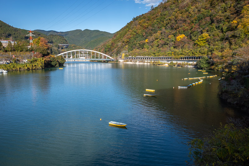 Japan for the 9th time - Oct and Nov 2019 - Last shot of the lake. I crossed that bridge, the dam is just the other side of it.