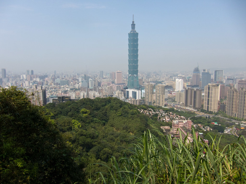 Taiwan-Taipei-Hiking-Elephant Mountain - Taipei 101 is visible from pretty much everywhere.