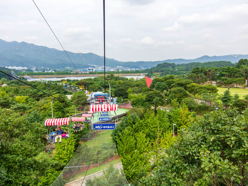 Korea-Seoul-Zoo - Last shot from the cable car, ride lasts for maybe 15 minutes.