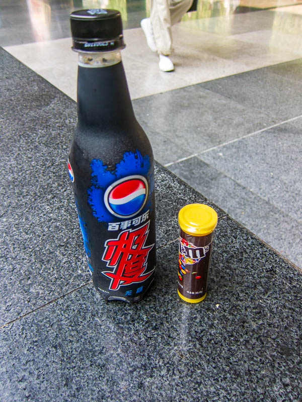China-Shenzhen-Mall-Daytrip - I have leftover Yuan to spend, so I rewarded my day of walking with my 2 favourite things. There is no Pepsi Max in Hong Kong.