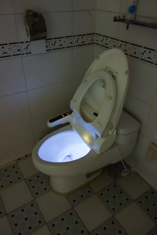 Korea-Gwangju-Rain-Uprising - And now, a photograph of my toilet. You might notice that it has a white light in it. Theres no way to turn this off. It is a permanent beacon in my r