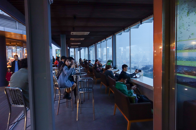 Korea again - Incheon - Daegu - Busan - Gwangju - Seoul - 2015 - The skypark area provides plenty of free spots to sit and enjoy the view. Paying to go up the tower seems a silly idea to me.
