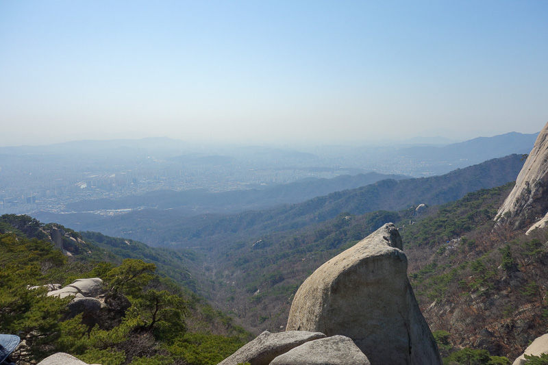 Korea-Seoul-Hiking-Bukhansan-Dobongsan - View from peak 1.