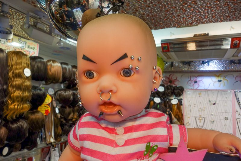 Korea-Seoul-Myeongdong-Fashion - If you dont buy enough skincare products for your baby, he or she will turn into a filthy punk.