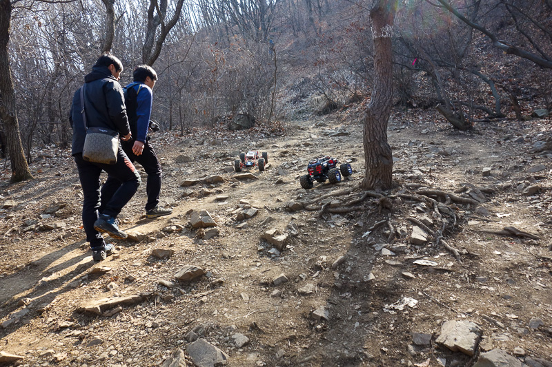 Korea-Hiking-Incheon - I was totally out nerded by these guys, I believe I came across them just as they were starting their remote control car race. About an hour or so lat