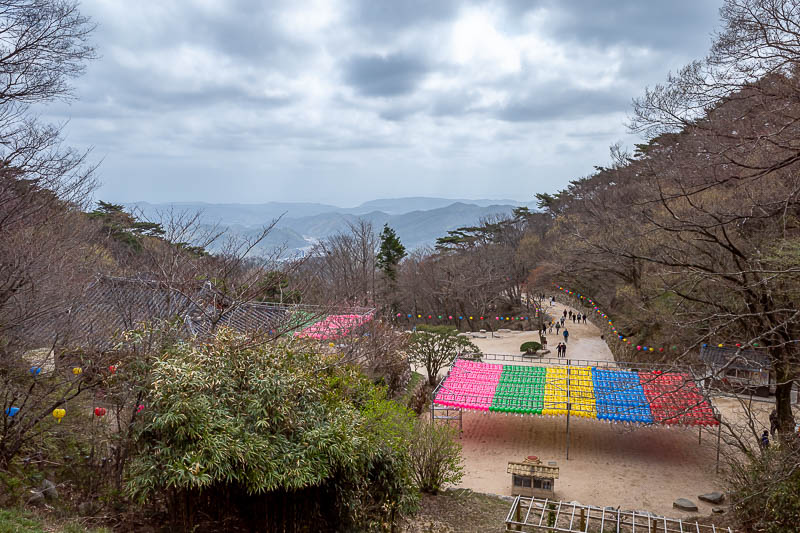 Korea-Gyeongju-Hiking-Bulguksa-Tohamsan - It is good to see the monks support the rainbow revolution.