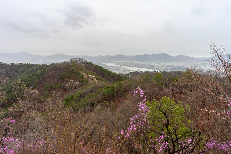 Korea-Seoul-Hiking-Yongmasan - The far side of this small mountain revealed a lot more paths to explore, but theres no subway down there, so I would not be going that way today.