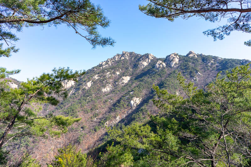 Korea-Hiking-Suraksan - I think I went all the way around to that peak. It was not really very far but lots of it was quite technical with ropes and chains. I never felt the 