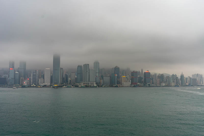 Hong Kong-Kowloon-Rain - Like I said, great view from the top of the ferry terminal.