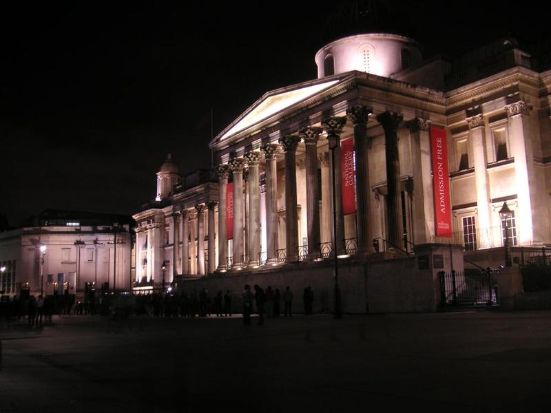 London - September 2009 - The national gallery.